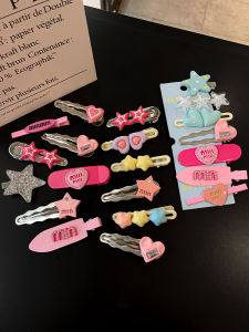 Y2K Metal Sweet Cool Fringe Hair Clips Makeup Hair Accessories Simple 2023 New Style Hairpins Fashionable Hair Decorations