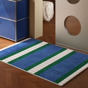VIKAMA Ancient Style Door Mat Light Luxury Anti-Slip Kitchen Bedroom Living Room Carpet Home Decoration Anti-Fouling Floor Rug