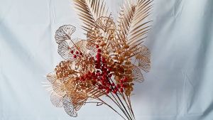 Cành Lá Giả Cắm Bình Trang Trí Tết Cành Lá Giả Phủ Vàng Nhiều Mẫu Trang Trí Nhà Cửa DGH-465