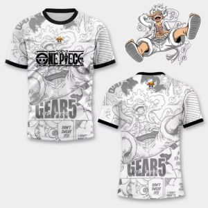 Bandai | 2026 One Piece Anime Graphic Football Jersey 3d Printing Sports Dry Quickly Mens T-Shirt Childrens Clothing Tee Y2k Woman