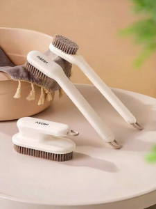 ASCOR | Rotating Gentle Use Shoe Brush Long Handle