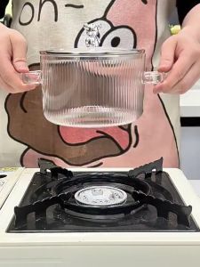 หม้อแก้ว borosilicate สูง หม้อสตูว์ หม้อซุปในครัวเรือน 📌มีพร้อมส่ง