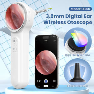 3.9mm Digital Ear Wireless Otoscope 1.85inch IPS Screen 1080P HD Smart Visual Endoscope Ear Camera Scope For Child Adults