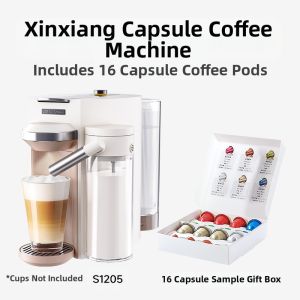 SCISHARE | Automatic Milk Frothing Nespresso-Compatible Capsule Coffee Machine