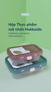 Inochi Hokkaido Tritan Food Storage Box with Push Button – Leakproof BPA-Free Airtight Fresh Keeper