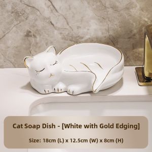Drainable Luxurious Ceramic Soap Dish
