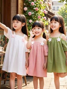 Off-Shoulder Sweet Princess Style Baby Girls T-Shirt