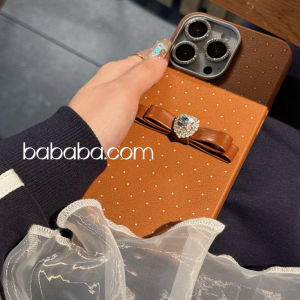 Elegant Butterfly Knot Silicone Phone Case for  15Pro Max 16Promax Full Cover Soft Protective Shell Anti-Fall Womens Style