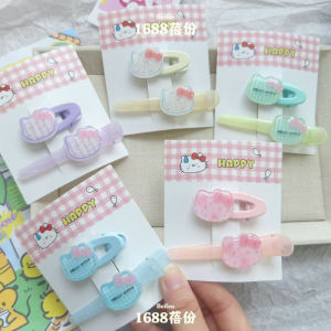 Cute Jelly Cat Hair Clip Cartoon Side Part Hair Duckbill Clip Heartbroken Hair Accessory Versatile Kt Cat Hair Clip