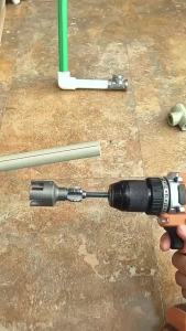 ที่เปิดเกลียวภายในท่อน้ำ PVC ใหม่ ด้ายภายใน/ด้ายภายนอก ท่อประปา PPR ชุดเครื่องมือต๊าปท่อ 4 หุน/6 หุน Pipe Threader Sweet Belly