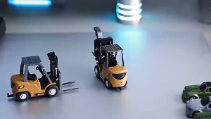 รถโฟล์คลิฟต์เหล็กจิ๋ว RC 1:64 บังคับวิทยุ 2.4GHz มีระบบปรับความเร็ว ชาร์จ Type-C TOY-026