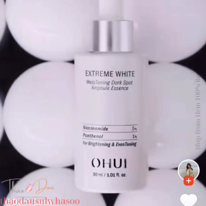 NEW 10 or 20 Gói 1ml Tinh chất dưỡng trắng da Ohui Extreme White MelaToning Dark Spot Ampoule Essence