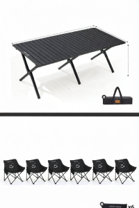 Urbanwave | Bộ Bàn Gấp & Ghế Dạng Trăng Dành Cho Đưa Camp