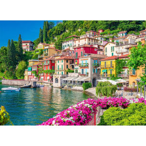 500/1000/1200/2000PCS Lake Como Scenery Jigsaw Puzzles for Adults Games Family Fun Italy Landscape Puzzles Educational Toys