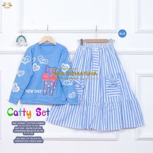 CATTY SET KIDS - SET ANAK PEREMPUAN BY NIA RUMAISHA || MAT. ATASAN COTTON COMBAD