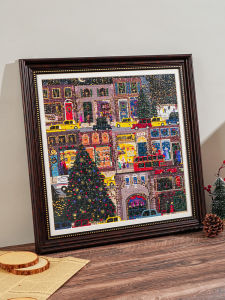 Christmas Winter Lantern Theme Jigsaw Puzzle Picture Frame