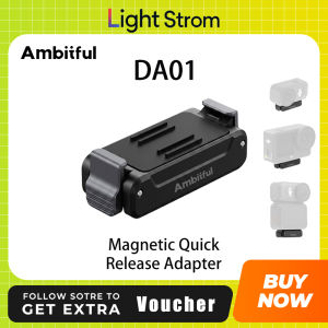 Ambitful DA01 1/4 Screw Quick Release Adapter with Dual Locking System Adapter for DIJ Action 3/4/5pro/6/Nano/Osmo 360