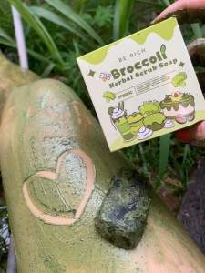 Broccoli scrub soap original box🥦