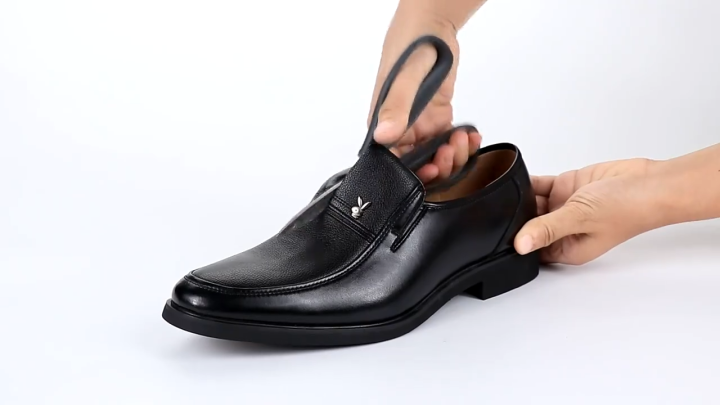 Men Leather Formal Business Shoes Male Office Work Flat Shoes