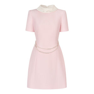 OShea Morning Light Color Block Sleeveless Womens Dress High Waist A-Line Mini Skirt Invisible Zipper Summer Slim Fit Dress