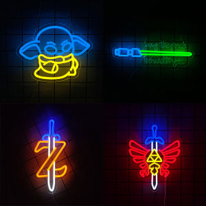 Sword Neon Sign Gamer Neon Signs for Wall Decor Gaming Room Decor LOZ Gifts Master Sword LED Sign Bedroom Room Decor USB Powered