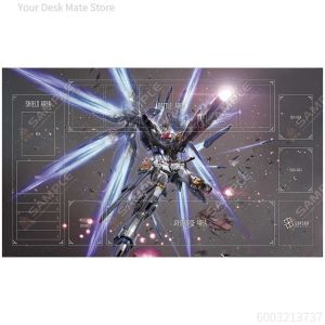 Bandai | Seed Gundam TCG Series Single Player Battle Game GCG Playmat Empty Strong Attack Backlit Steel Bullet Rubber Table Mat