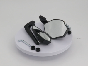 1 Pair Full CNC V4 Side Mirror for Motorcycle 360 Adjustable Non-Graded Mirror Universal