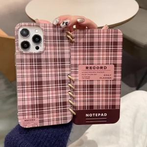 Creative DIY Portable Book Style Flip Brown Phone Case for iPhone 17 AIR 16 Pro Max 15 14 13 12 11 Pro Max PLUS Shockproof Cover