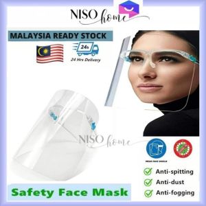 Spec Face Shield Adult Transparent Protector For Virus Face Cover Mask High quality Ready Stock