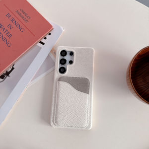 Luxury Color Collision Leather S-Shaped Wallet Card Slot Bumper Phone Case For Samsung S25 Ultra Edge S23 S22 S24 Ultra Plus FE