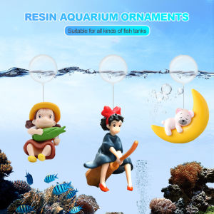 [Clearance Sale]BC 1pc Cartoon Floating Aquarium Ornaments Aquarium Accessories Interesting Anime Figure Decor Fish Tank Landscaping Decoration Toy Pendant