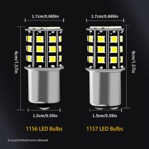 1157 BAY15d P21/5W 12V 6000K 2 Pcs 2835 LED Chips 1156 S25 G18 For Motor Home Truck Trailer Van Car Motorcycle Long Life