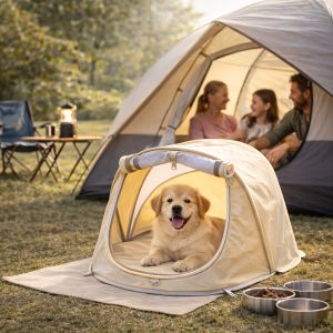 Portable Foldable Pet Tent | Quick Pop-up Puppy Kitten Outdoor Camping Tent Indoor Small Dog Cat House Oxford Cloth Breathable