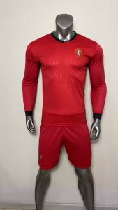 Quần Áo Bóng Đá đội tuyển Bồ Đào Nha logo thêu tay dài chất vải thun lạnh thấm hútthoáng mát  không nhăn không xù lông A22