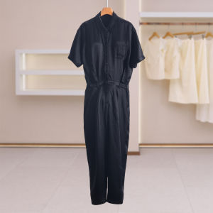 Business Suitable Plain Slimming Jumpsuit Female Summer