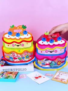 20/50 Chiếc Túi Ziplock Di Động Có Họa Tiết Bánh Màu Hồng & Cam Nhựa Niêm Phong Túi Đựng Đồ Ăn Nhẹ Kẹo Trẻ Em Tiệc Sinh Nhật Quà Tặng Sáng Tạo