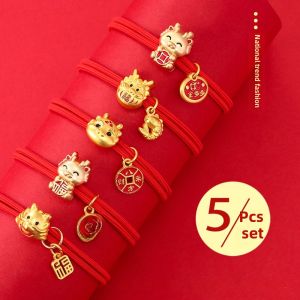 Red Headband Dragon Horn Hair Ties Womens New Year Gift Lucky Year Hair Accessories Fresh out Original Design THAT GIRL