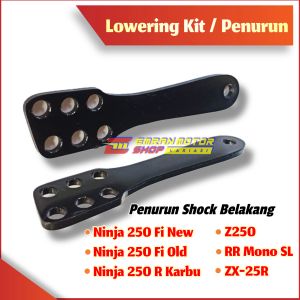 Lowering kit Pemendek Penurun Perendah Shock Belakang Ninja 250 R Fi New Old Z250 RR mono SL Zx25r 250fi