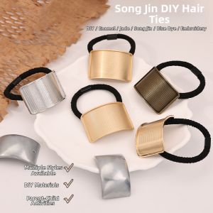 New Chinese Style Blue Dyed Embroidered Hair Accessories