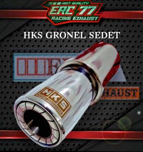 KNALPOT HKS GRONEL SEDET COCOK UNTUK AVANZA XENIA RUSH VELOZ BRIO AGYA AYLA CIVIC GRANMAX FUTURA DLL