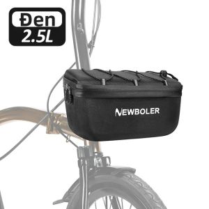 NEWBOLER Túi Đựng Ghi Đông Xe Đạp Gấp Đa Chức Năng Polyester Chống Mưa Brompton Túi Đựng Giỏ Phía Trước Cho Xe Đạp