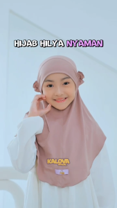 Jilbab Instan Anak Perempuan Pita Lucu Hijab Tali Ruffle Hilya