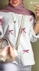 KEMEJA PITA KEKINIAN LENGAN PANJANG MOTIF PITA