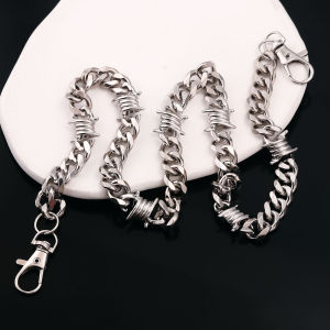 Biker Wallet Chain for Men Boyfriend Heavy Duty Pocket Chain with Round Clasp Men Chains for Jeans Pants Clothing Accessories