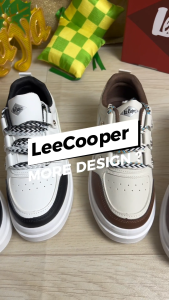 Dans X Lee Cooper Kasut Sneaker Wanita – Putih / Beige LCL-0204