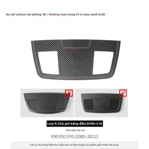 ALCANTARA | Ốp Trang Trí Cửa Gió Điều Hòa Bằng Da Sợi Carbon Alcantara Dành Cho BMW E90 E92 E93 Phụ Kiện Nội Thất Ô Tô