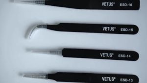 Anti Static 6Pcs/Set Industrial Repair Tweezer Precision Tweezers Set Stainless Steel
