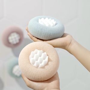 Bông Tắm Lưới Tròn Tạo Bọt Mềm Mại Cho Da Cấu Tạo Tổ Ong Ba Chiều Giúp Tẩy Sạch Tế Bào Chết & Bụi Bẩn Giúp Da Mịn Màng Tươi Trẻ