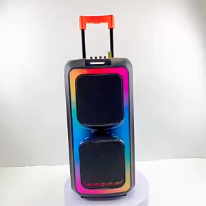 8-inch Bluetooth speaker dual speakers wireless microphone LED light 4500 mah large-capacity battery