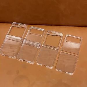Clear Acrylic Hinge Case Ultra-Thin Anti-Shock for Samsung Galaxy Z Fold7 Fold6 Fold5 5G 2025 Transparent Armor Phone Cover